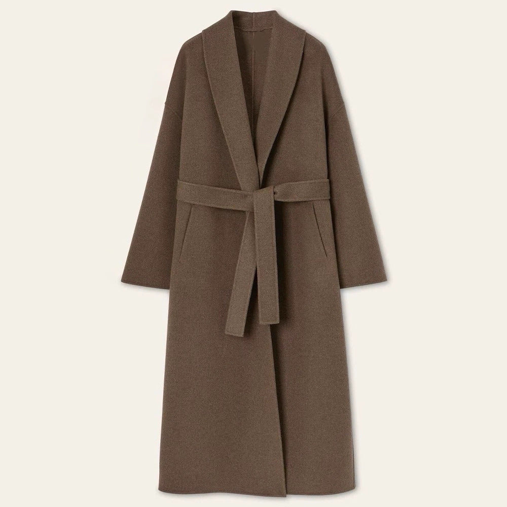 Damen Eleganter Mantel Weicher Kragen Norvielle