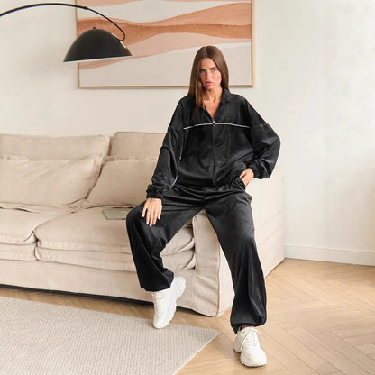 Damen Fleecejacke Hochkragen Lässiger Schnitt Norvielle