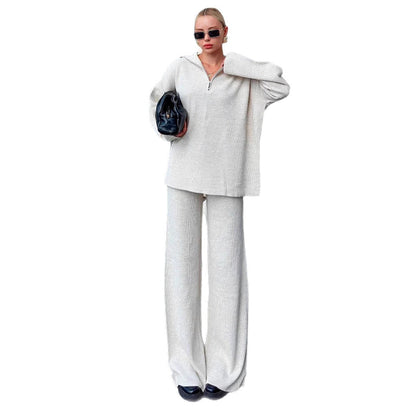 Damen Hoodie Set Weite Loungehose Norvielle