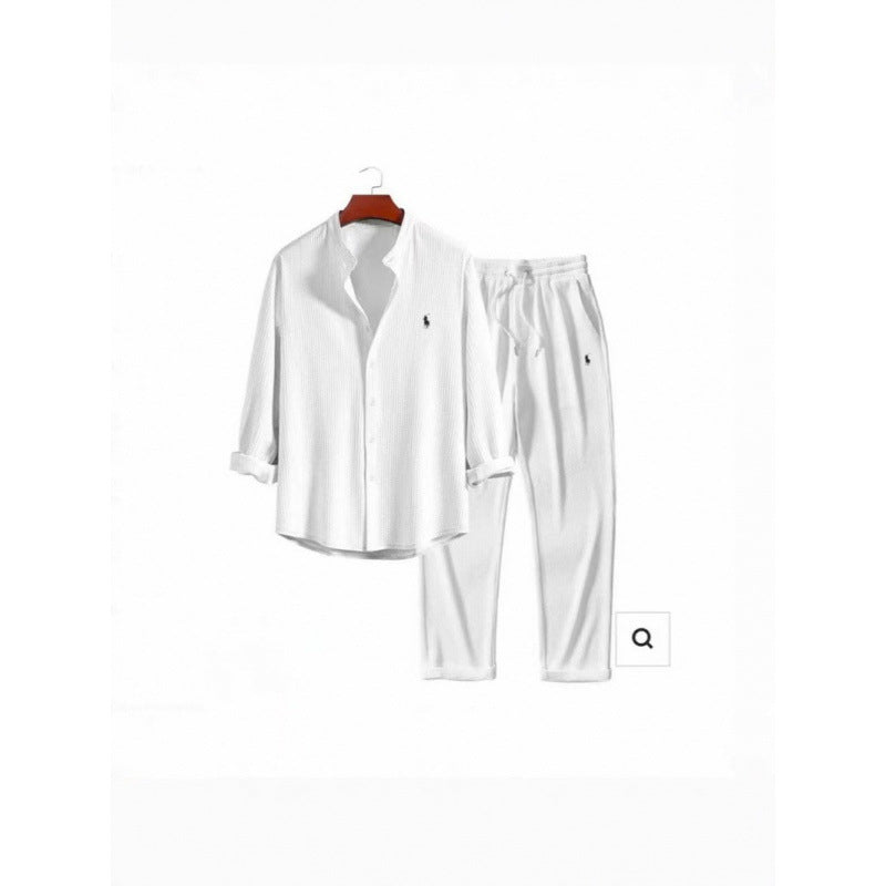 Damen Schlafanzug Set mit Hemd und Hosen
