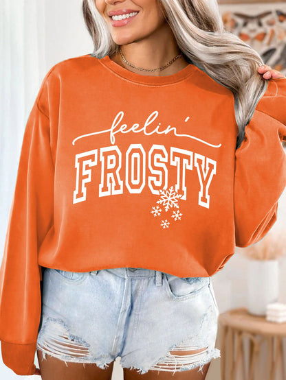 Damen Sweatshirt Grafik-Aufdruck Norvielle