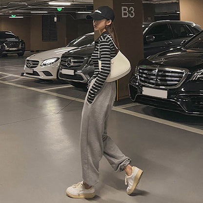 Damen Sweatpants Weit Elastischer Bund Norvielle - Norvielle