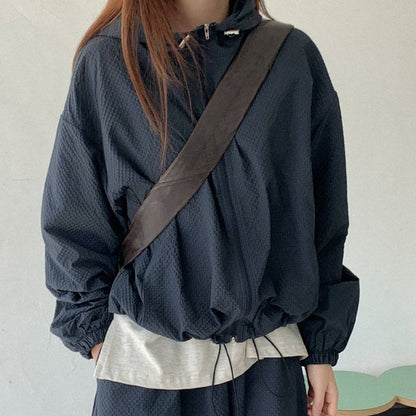 Damen Übergangsjacke Leicht Kordelzug Norvielle