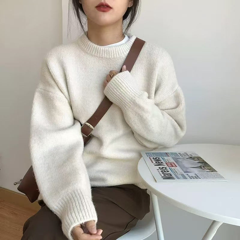 Damen Grobstrickpullover Oversized Weich Norvielle