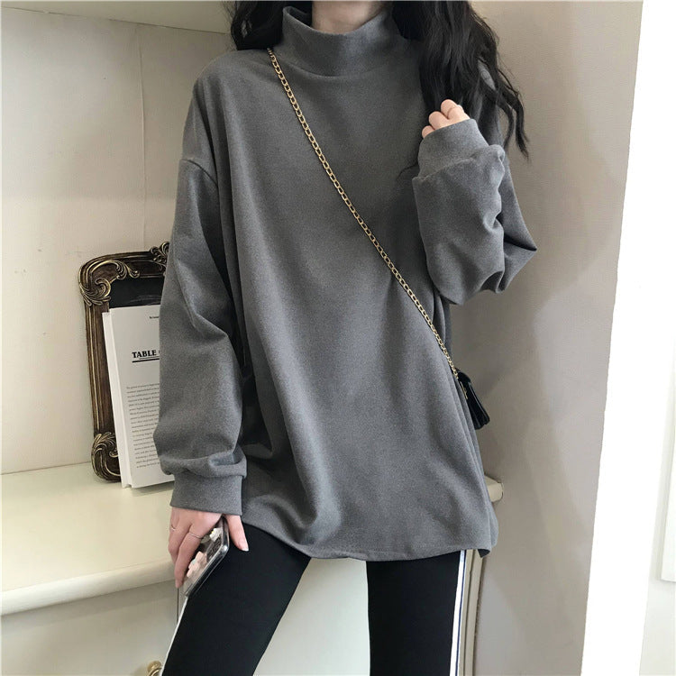 Damen Langarmshirt Stehkragen Sportlich - Norvielle