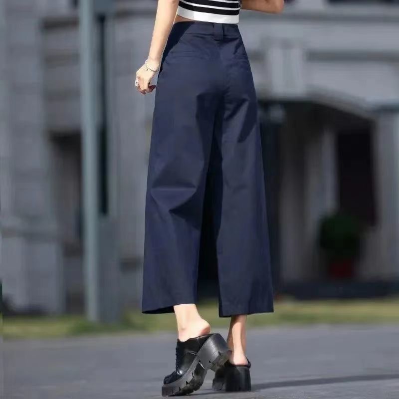 Damen Weite Hose Hochtaillierter Bund Norvielle