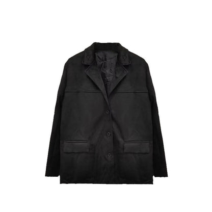 Damen Blazerjacke Mikrofaser Weich