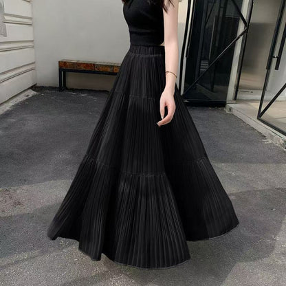 Damen Maxirock Eleganter Faltenwurf Norvielle