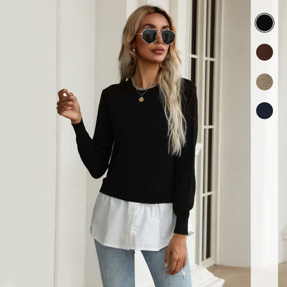 Damen Strickpullover mit Bluse Norvielle - Norvielle
