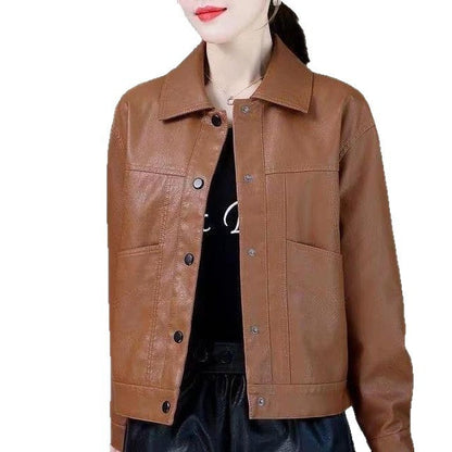 Damen Lederjacke Biker-Stil