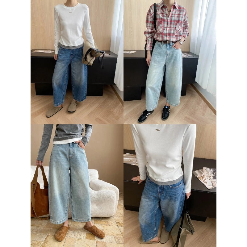 Damen Karo-Hemdbluse Große Taschen Bequem Norvielle