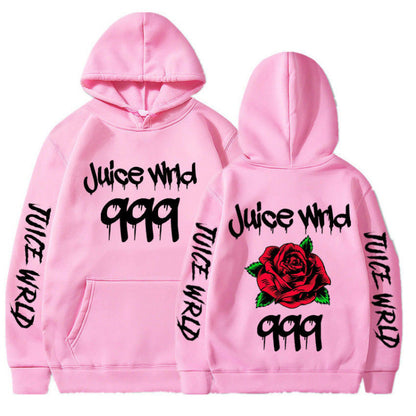 Damen Kapuzenpullover mit Rosenmotiv und Grafikdesign