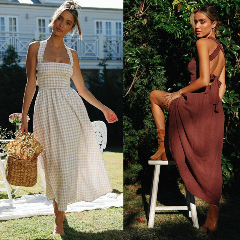 Damen Maxikleid Boho Stil Norvielle - Norvielle