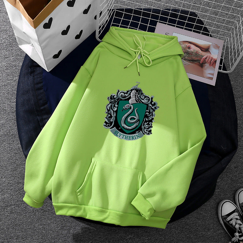 Damen Kapuzenpullover Slytherin Wappen Norvielle