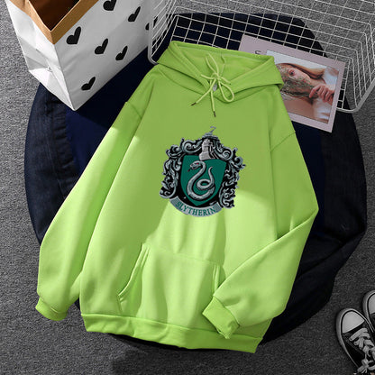 Damen Kapuzenpullover Slytherin Wappen Norvielle