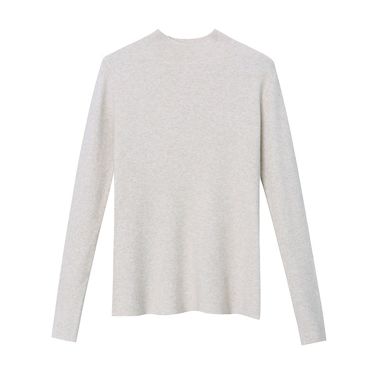 Damen Feinstrickpullover Hochkragen Norvielle