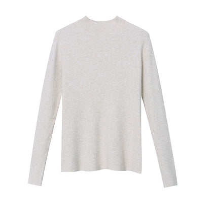 Damen Feinstrickpullover Hochkragen Norvielle