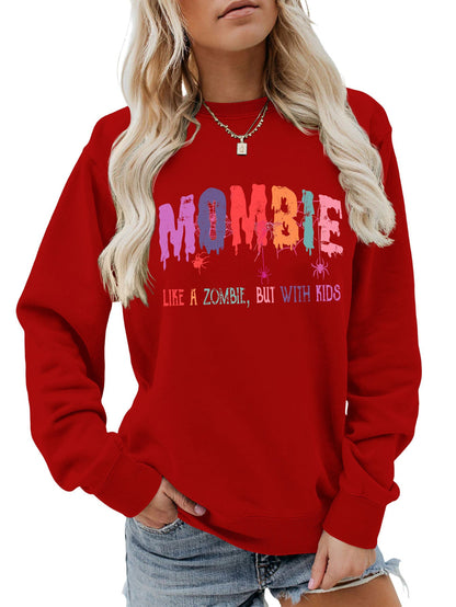 Damen Sweatshirt Zombie Motiv Norvielle