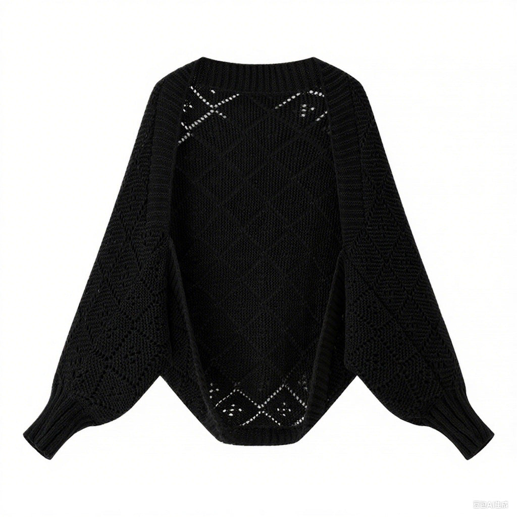 Damen Strickpullover Rautenmuster Norvielle