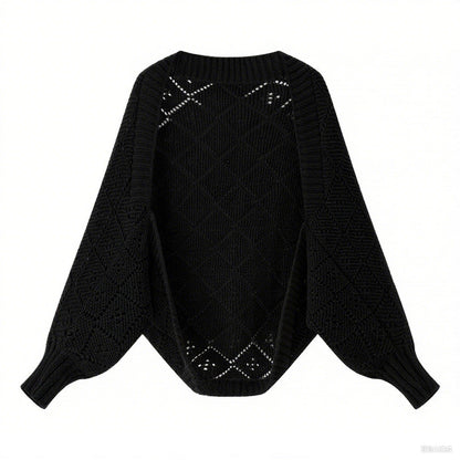 Damen Strickpullover Rautenmuster Norvielle