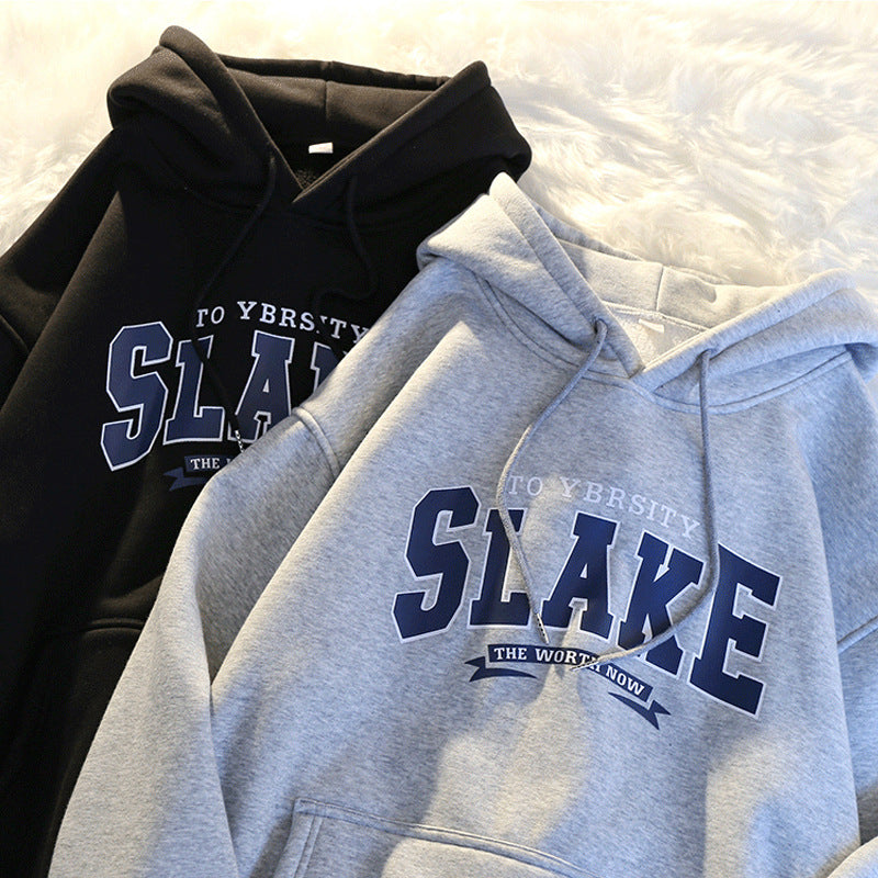 Damen Hoodie Kapuze Lässig Grau Norvielle