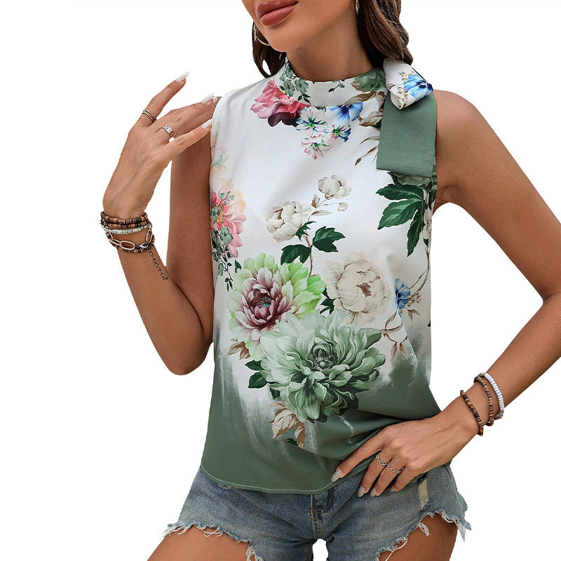 Damen Blusentop mit floralen Applikationen Norvielle