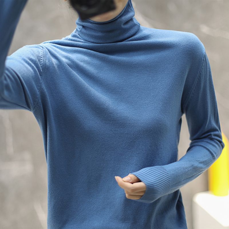 Damen Rollkragenpullover Hochwertig Norvielle