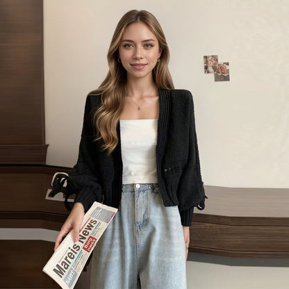 Damen Strickcardigan Lässiger Schnitt Norvielle