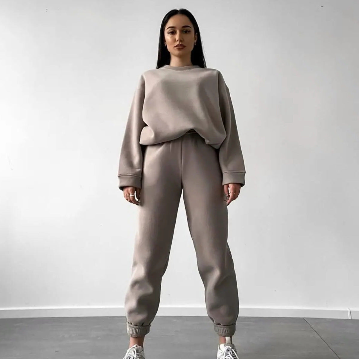 Damen Sweatshirt Jogginghose Set Weich Norvielle - Norvielle