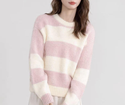 Damen Pullover Streifenmuster Norvielle