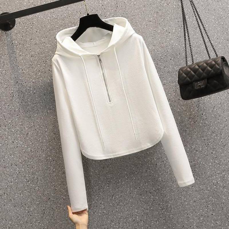 Damen Crop-Hoodie mit Reißverschluss Norvielle