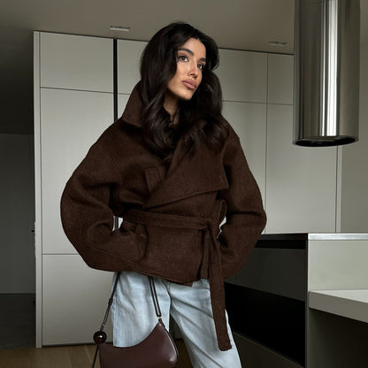 Damen Wickeljacke Warm Norvielle