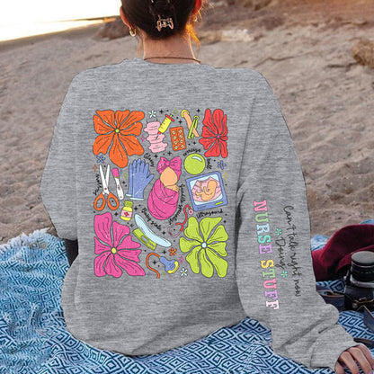 Damen Sweatshirt Bunt Grafikdesign Baumwolle - Norvielle