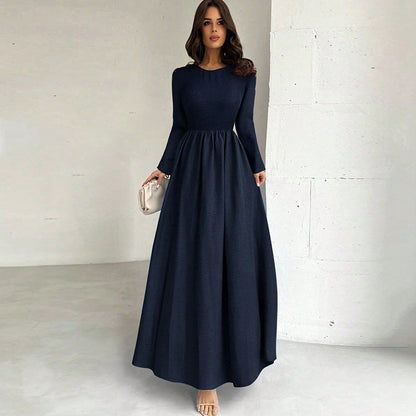 Damen Maxikleid Slim Fit Langer Ärmel Norvielle - Norvielle