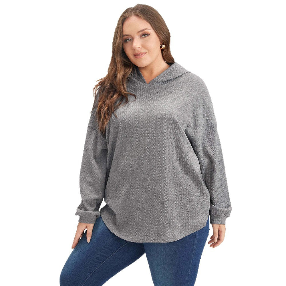 Damen Kapuzenpullover Strukturiertes Design Norvielle