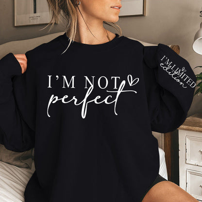 Damen Oversized Sweatshirt Statement-Print Grau