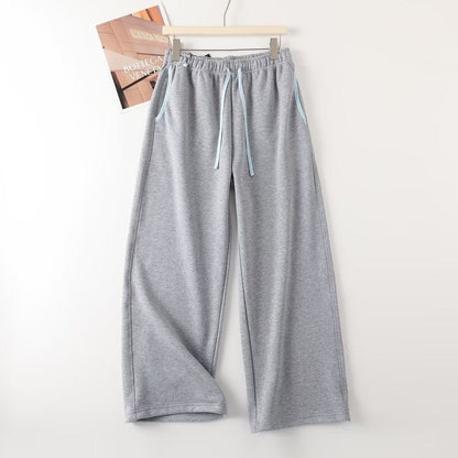 Damen Freizeithose Elastischer Bund Seitentaschen Beige