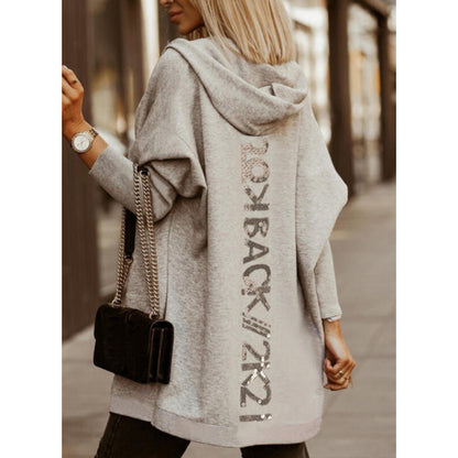 Damen Oversized Kapuzenjacke Norvielle