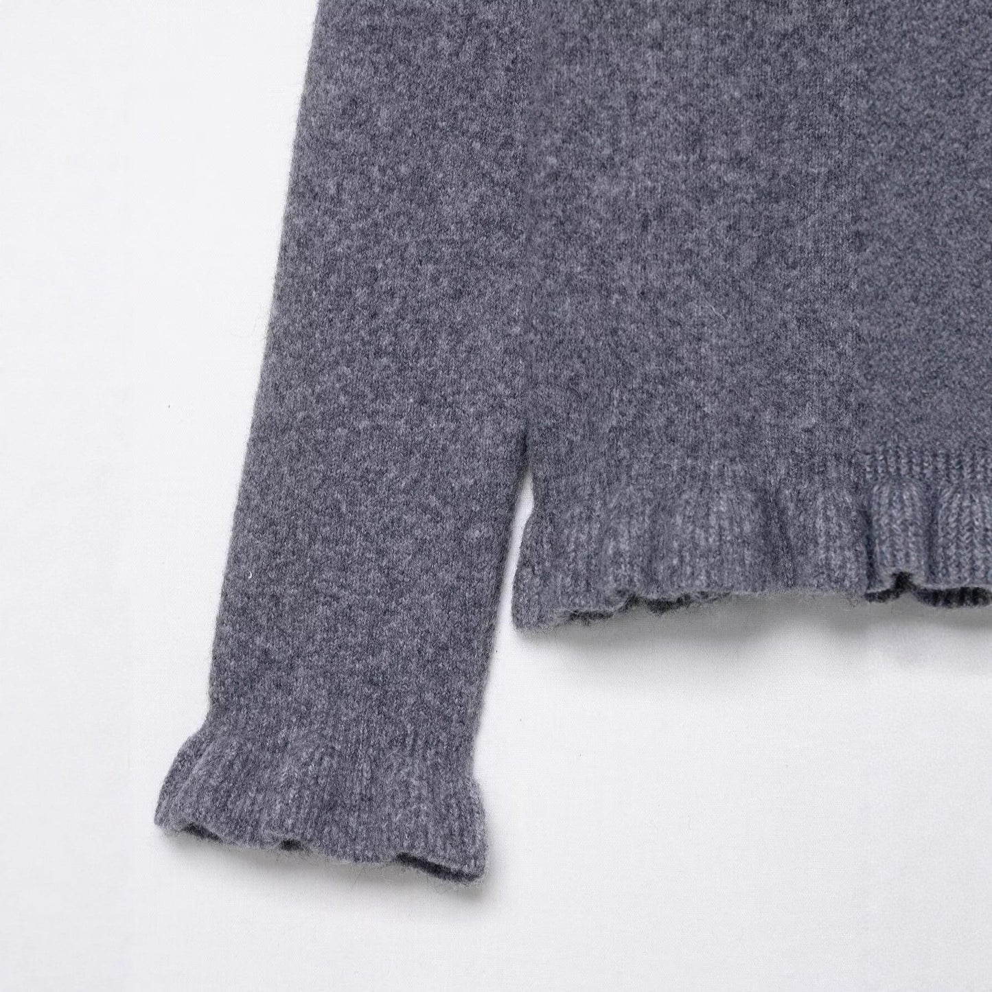 Damen Strickjacke Rüschen Norvielle