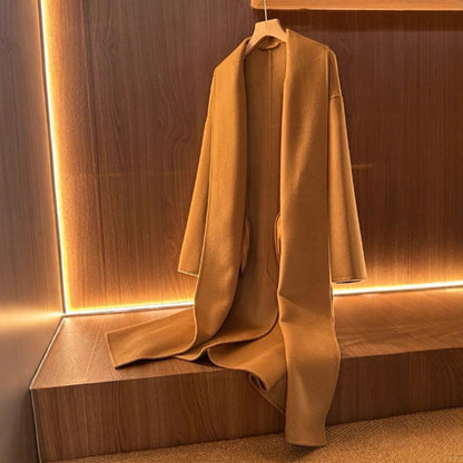Damen Eleganter Mantel Weicher Kragen Norvielle