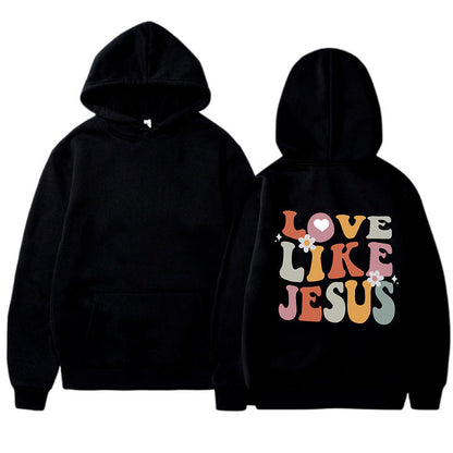 Damen Hoodie Inspirierender Aufdruck Norvielle Baumwolle