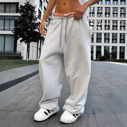 Damen Jogginghose Elastischer Bund Seitentaschen Norvielle