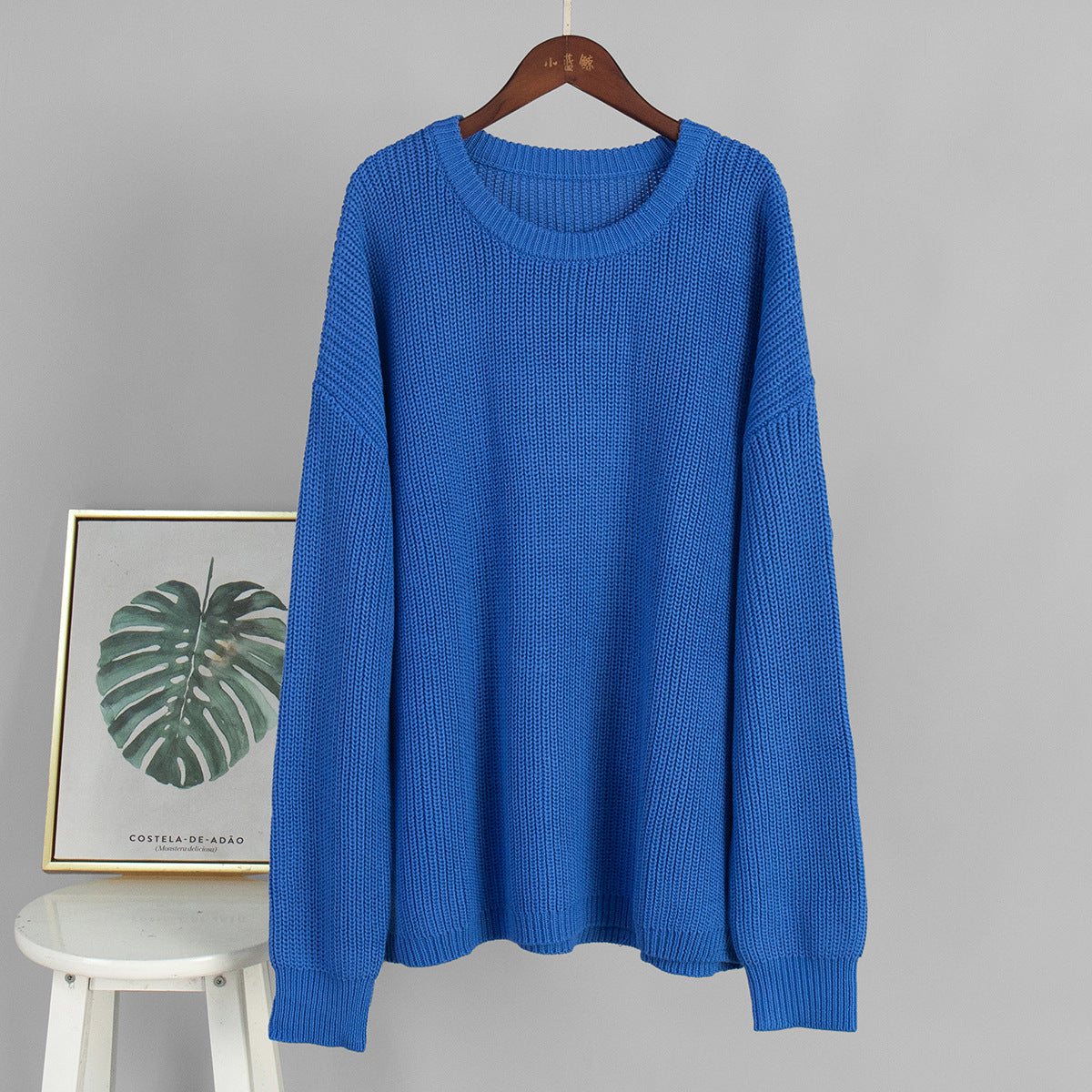 Damen Oversized Strickpullover Lässiger Schnitt