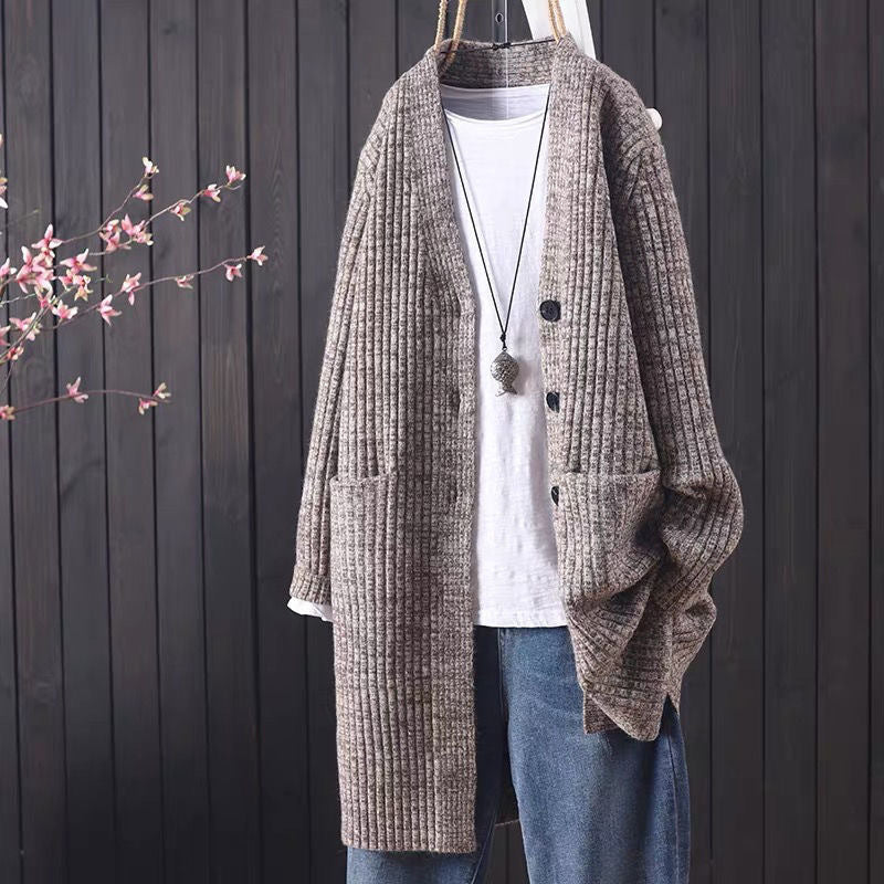 Damen Strickjacke Kuschelig Mit Taschen Modern Norvielle
