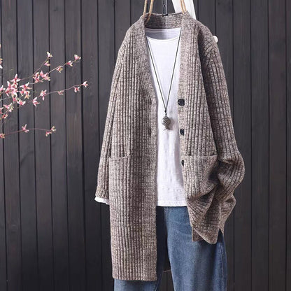 Damen Strickjacke Kuschelig Mit Taschen Modern Norvielle