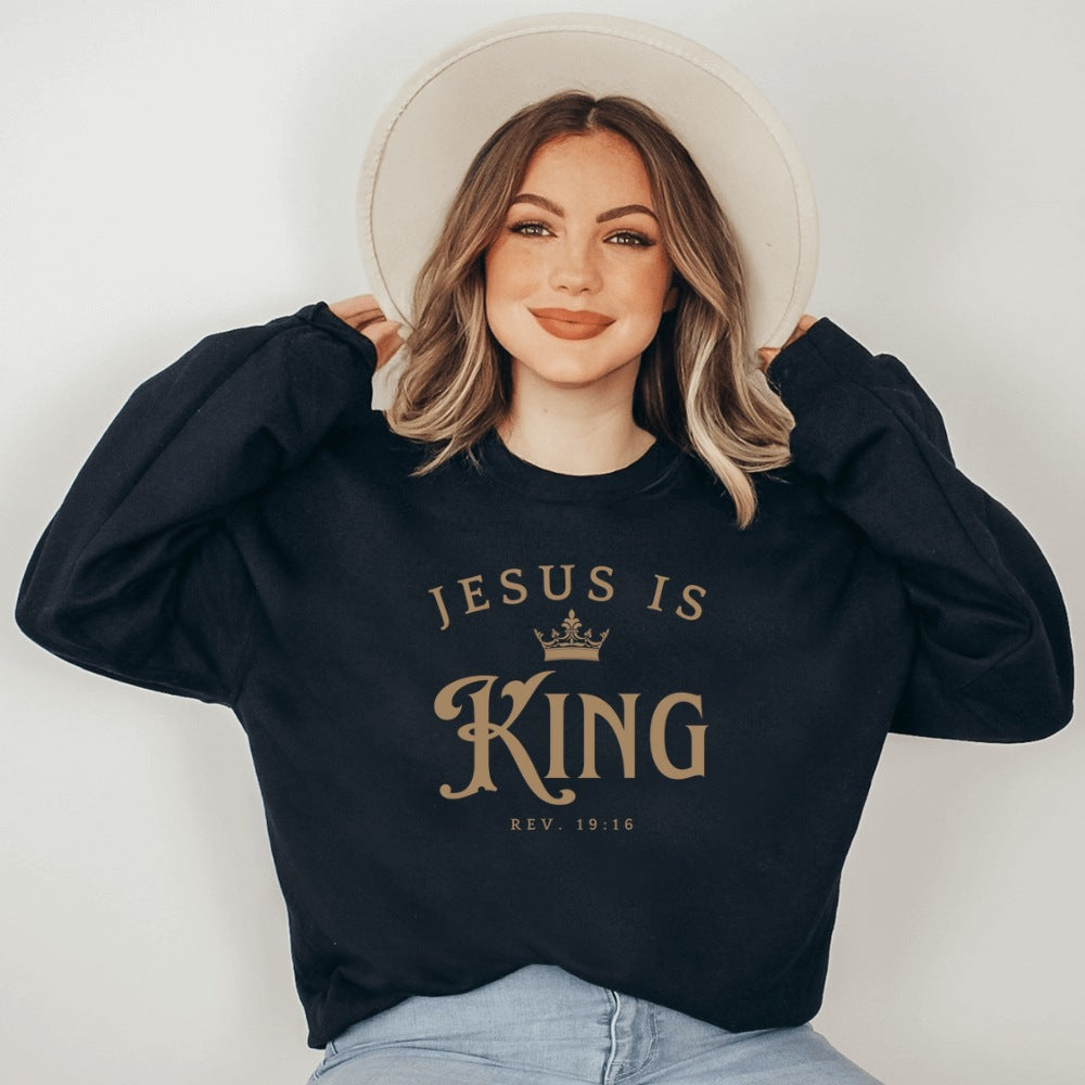 Damen Sweatshirt Locker Passform Mit Schriftzug Norvielle
