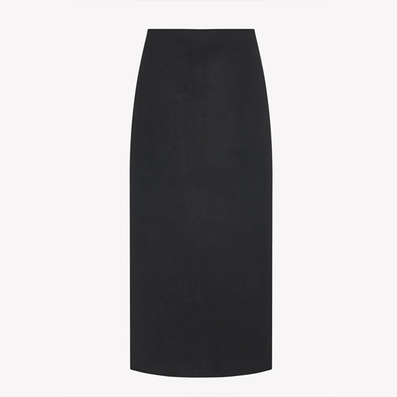 Damen Maxirock Elegantes Design Hochtaillierter Bund