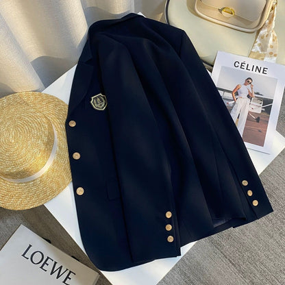 Damen Blazer mit goldenen Knöpfen