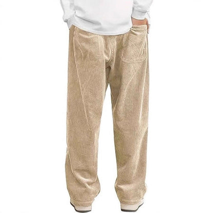 Damen Cordhose Weite Bein Elastischer Bund Norvielle