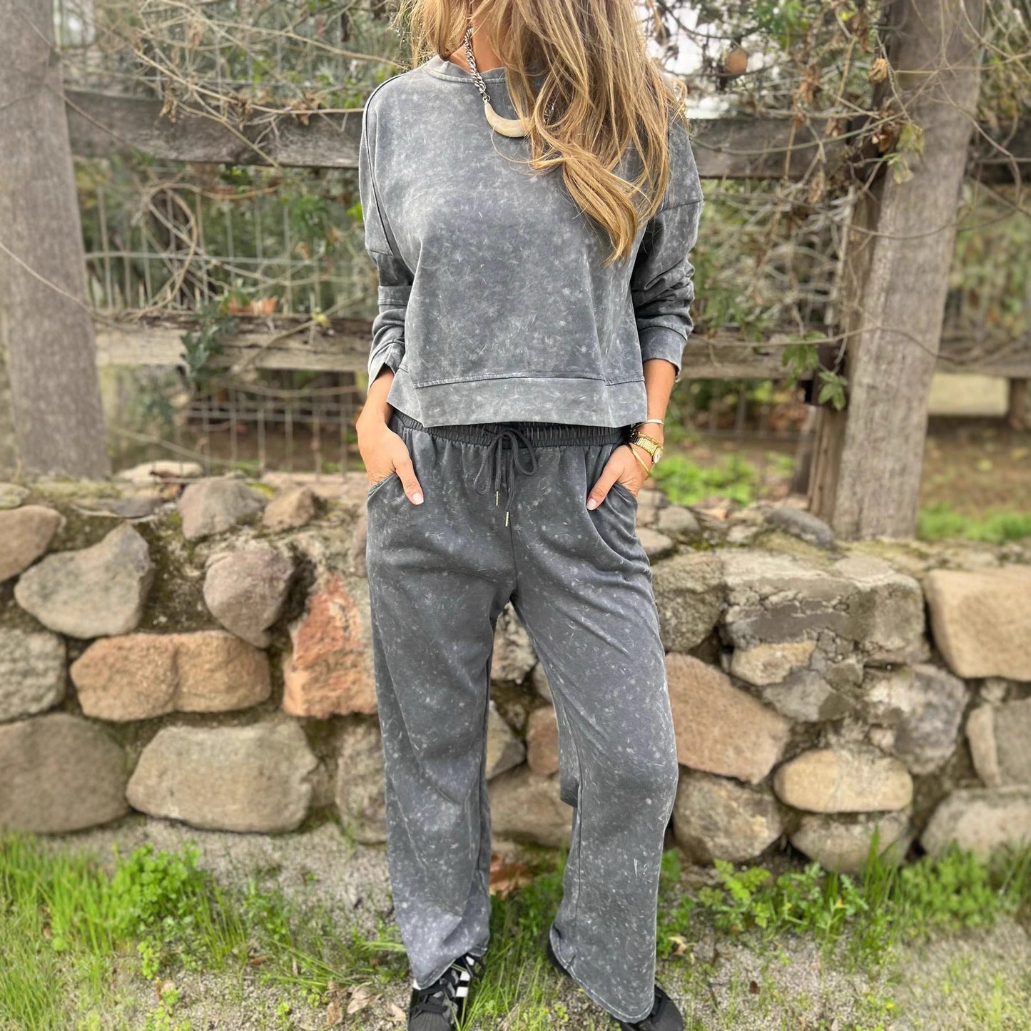 Damen Sweatshirt Jogginghosen Set Norvielle